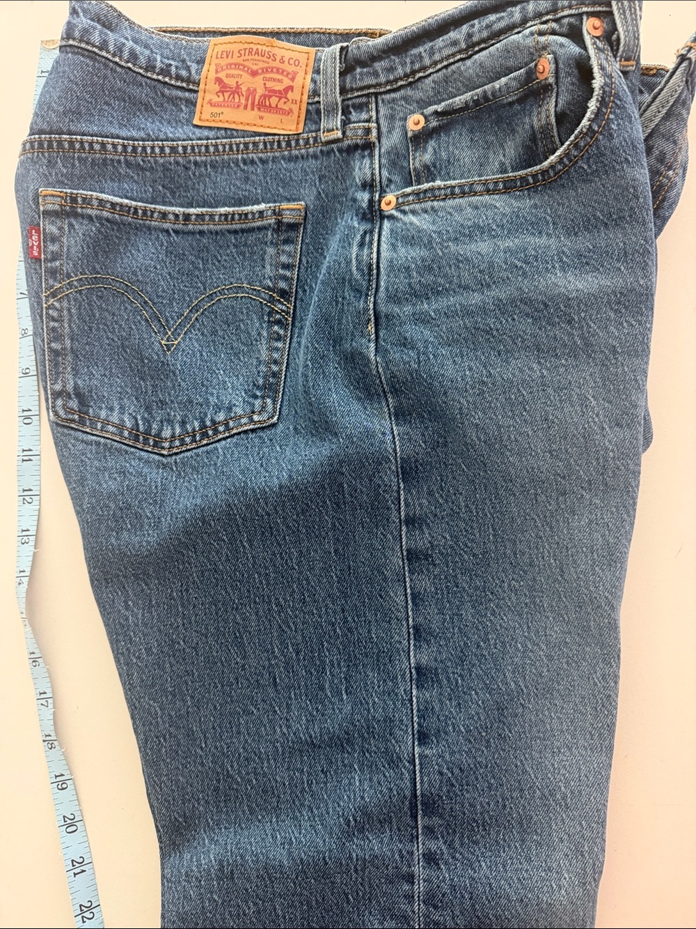 501 Levi button fly jeans